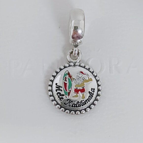 Pandora Christmas Santa Surf Pendant Clause Mele Kalikimaka Merry Dangle Charm - Picture 7 of 10